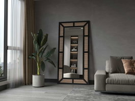 Hanah Home Espejo Cheval Negro